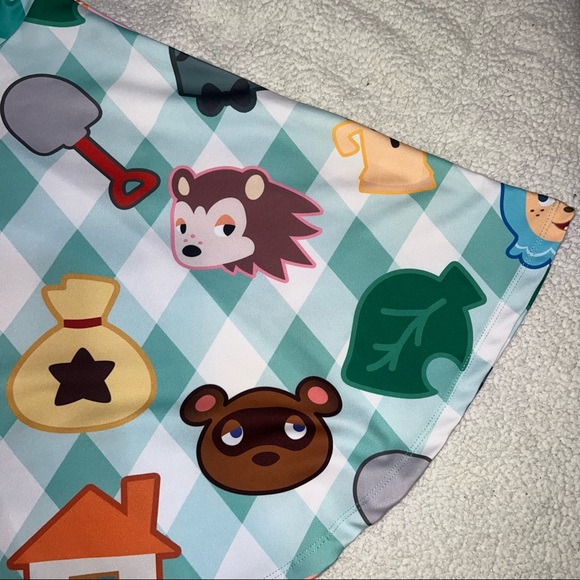 OOAK CUSTOM ARTS COW x NINTENDO Animal Crossing ACNH Woman’s Dress - Picture 2 of 4